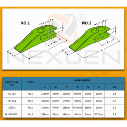 Tooth universal for blade 27mm - E11.7