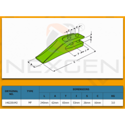 Tooth universal for blade 27mm / TEREX FERMEC MF