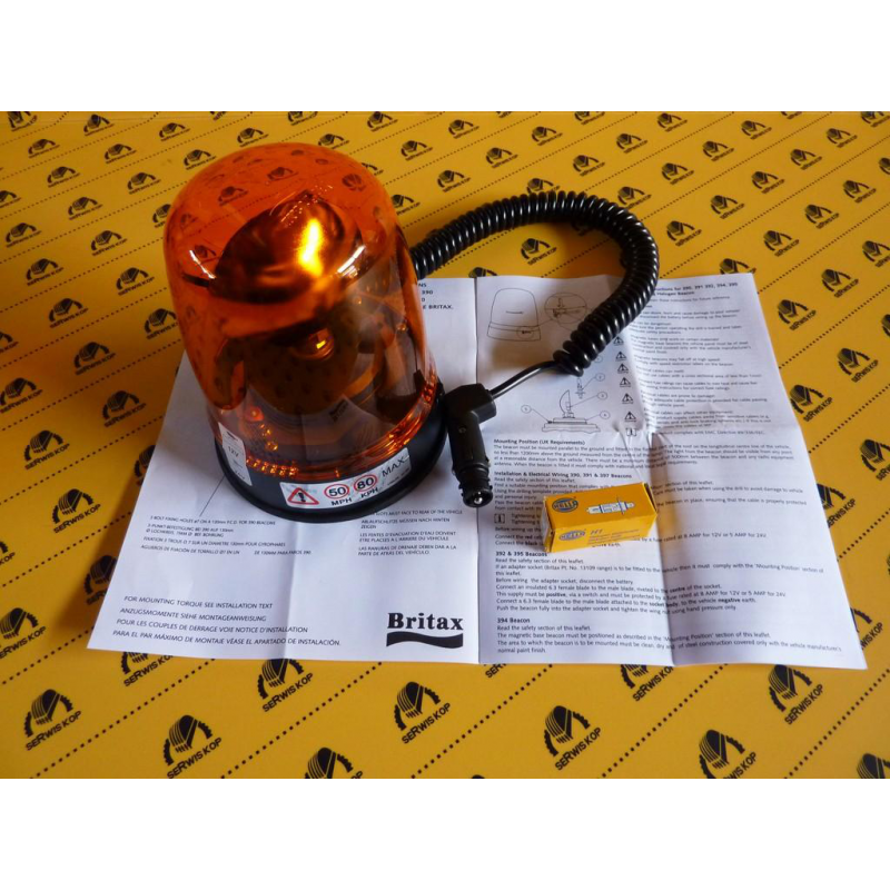 Kogut ostrzegawczy pasujący do JCB 24V - Halogen - 700/26700