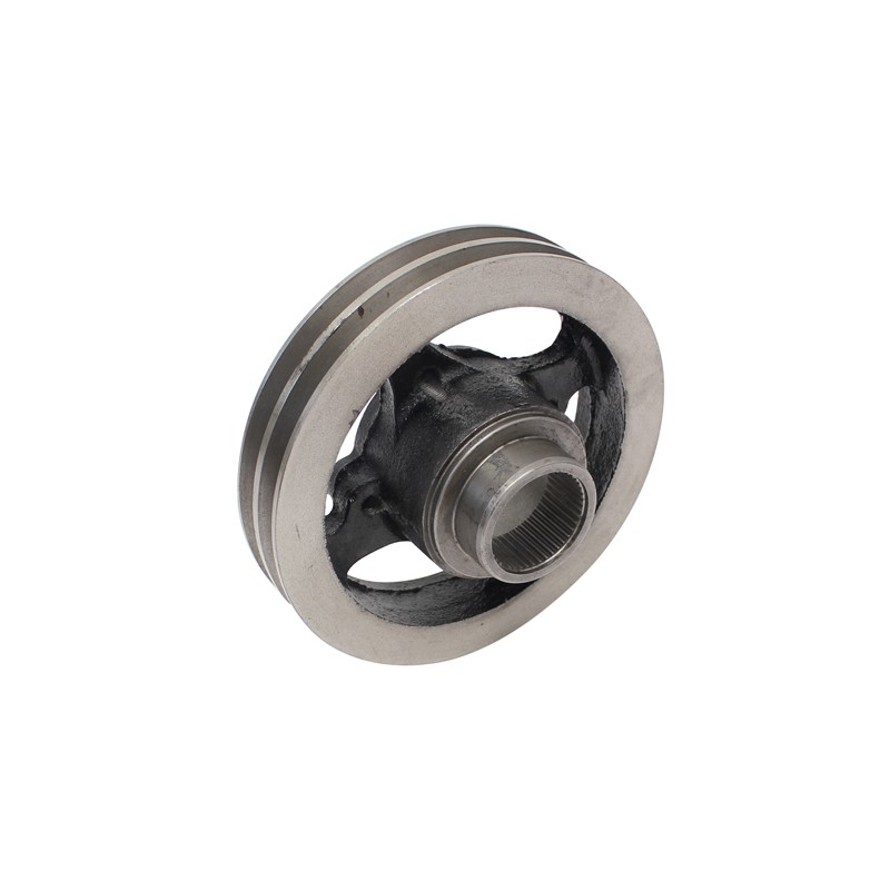 Pulley crankshaft twin groove suitable for JCB 3CX 4CX - 02/200018
