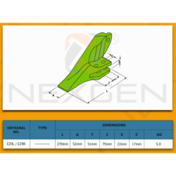 Sidecutter right Hand suitable for CAT, NEW HOLLAND, FIAT - E29R