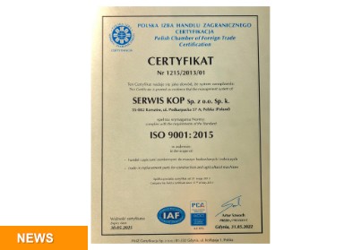 Certyfikat ISO